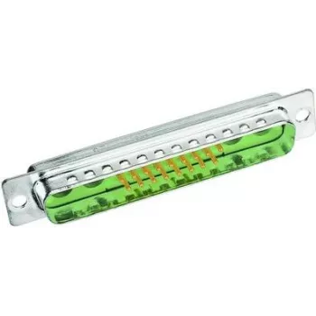 Vada savienotājs D-Sub 2 Harting 09 69 211 5072 Zaļš metālisks