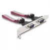 DeLOCK Mini PCIe karte pilna izmēra uz 2 x sērijveida RS-232 D-Sub 9 kontaktu