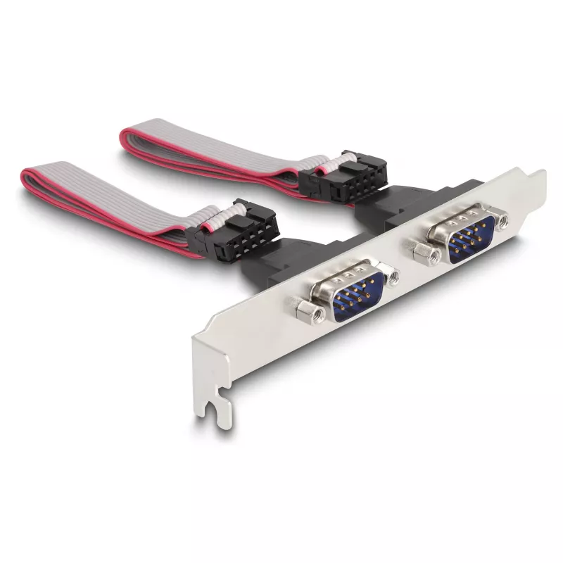 DeLOCK Mini PCIe karte pilna izmēra uz 2 x sērijveida RS-232 D-Sub 9 kontaktu