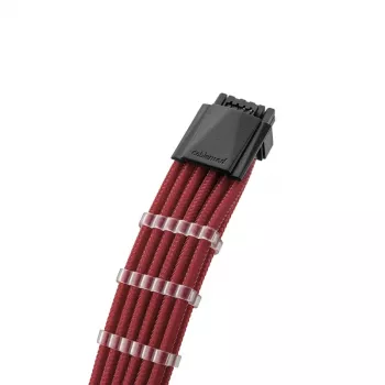 CableMod C-Series PRO ModMesh 12VHPWR uz 3x PCI-e kabelis Corsair - 60 cm, tumši sarkans
