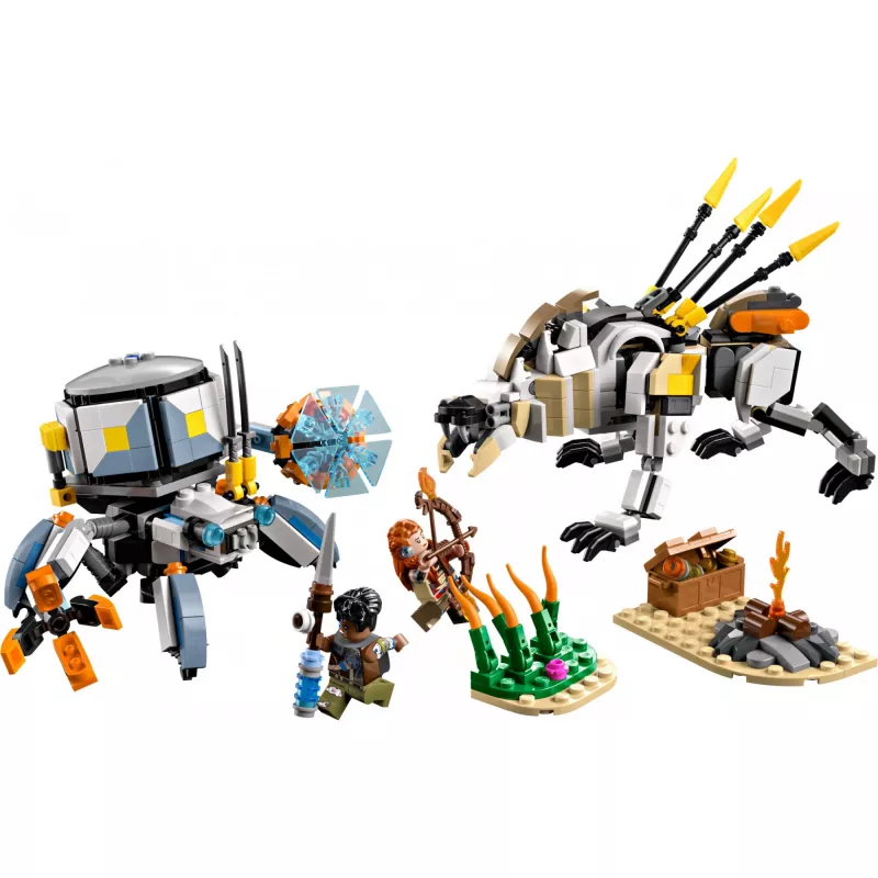 LEGO komplekts Horizon Adventures 77037 – Aloy un Varl pret bruņnesi un zāģzobi, 768 detaļas, 2 minifigūras