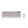 Bezvadu tastatūras un peles komplekts Tellur TLL491171 ar nano USB uztvērēju, krēmkrāsā