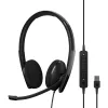 EPOS | SENNHEISER ADAPT 160T USB II austiņas ar vadu, galvas saite, birojam/zvanu centram, USB Type-A, melna