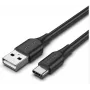 USB-C uz USB2.0/1M kabelis, melns Cthbf Vention