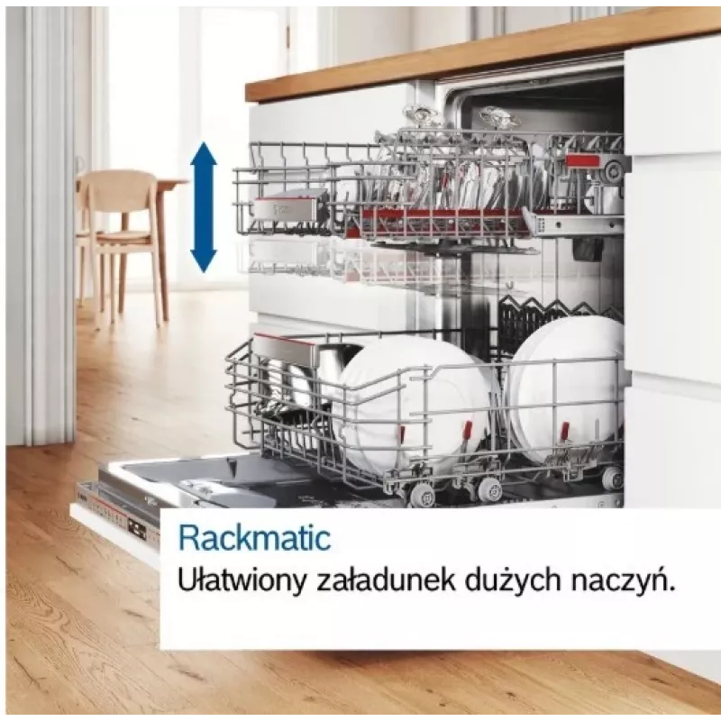 Iebūvējamā trauku mazgājamā mašīna Bosch SMV25AX07F, 12 galda klājumu komplekti, 46 dB, 60 cm pilna izmēra