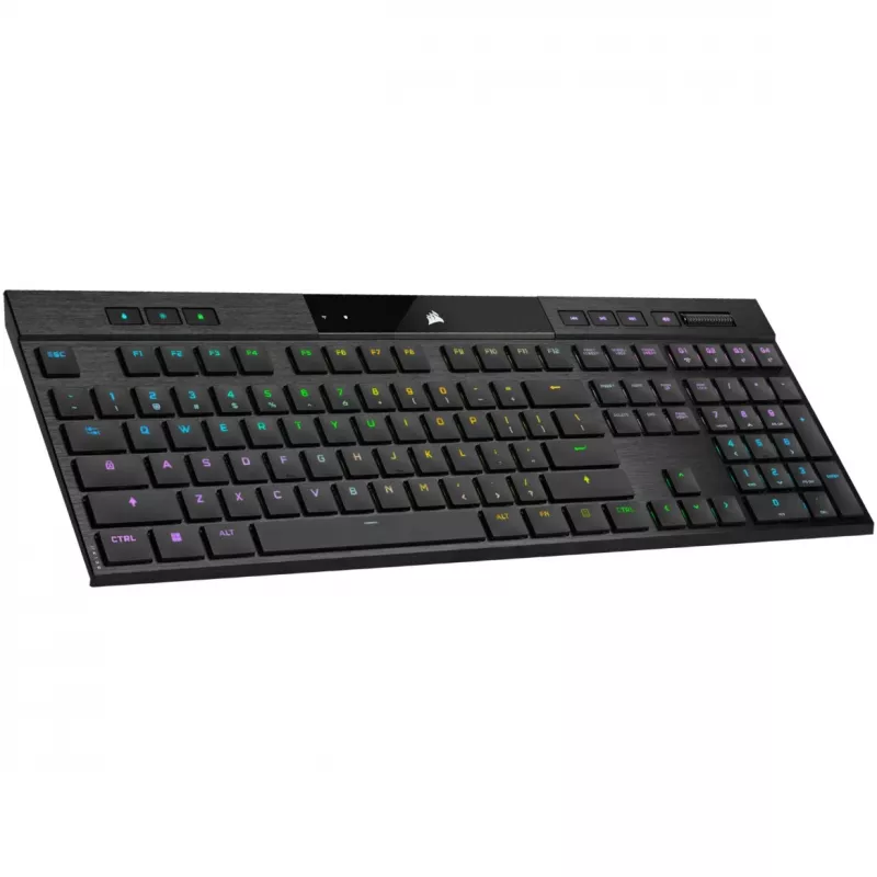 Corsair K100 RGB AIR Wireless Ultra-Thin Mechanical Gaming tastatūra, Cherry ULP Tactile - Melns, DE