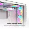 Montech HP140 ARGB PWM 14 cm balts ventilators ar Rifle gultni