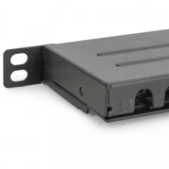 Patch Panel Digitus CAT 6 Class E High Density Shielded Melns