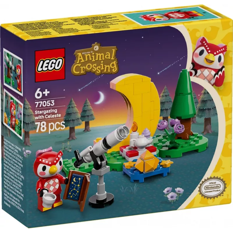 Konstrukciju rotaļlieta LEGO Animal Crossing Zvaigžņu vērošana ar Eifēmiju komplekts 77053