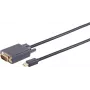 VGA–Mini DisplayPort kabelis ShiverPeaks BS10-54045, 3 m, ar zeltītiem spraudņa kontaktiem