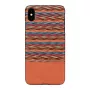 Telefona maciņš man and wood iPhone X/XS — brūns rūtains ar melniem akcentiem