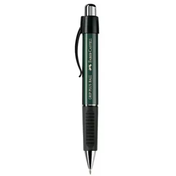 Klipojamā izvelkamā lodīšu pildspalva Faber-Castell 14079 Melna Zaļa Zila