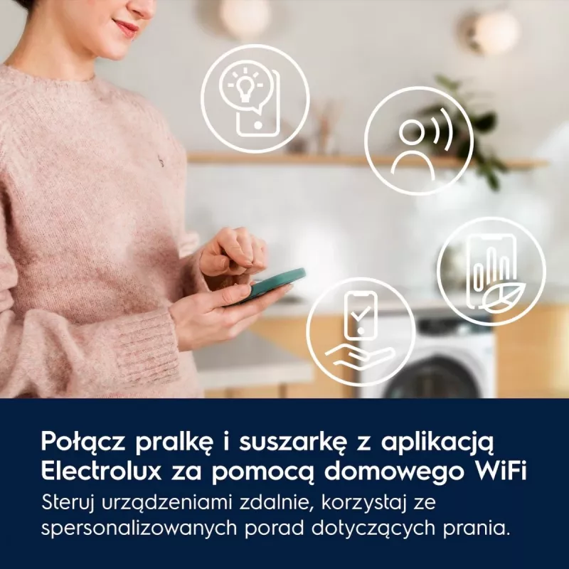 Veļas žāvētājs Electrolux EW7D585UCP 8 kg siltumsūknis, kondensāta žāvēšana