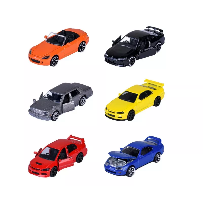 Rotaļlietu transportlīdzekļu komplekts Majorette Japan Legends Premium sortiments, 6 transportlīdzekļi, modelis 8502100000