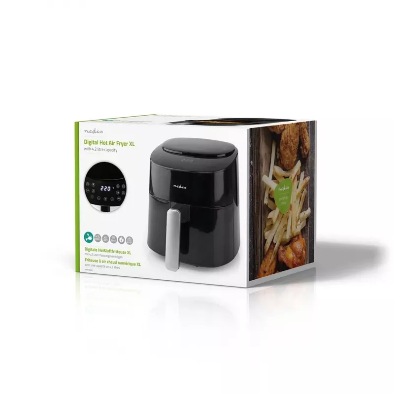 Gaisa fritieris Nedis KAAF160BK ar vienu grozu 4.2 L 1300 W Melns