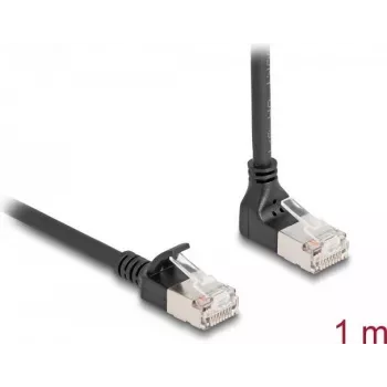 Tīkla kabelis DeLOCK RJ45 Cat.6A 1m Melns