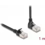 Tīkla kabelis DeLOCK RJ45 Cat.6A 1m Melns