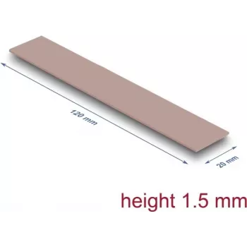 Delock termopad 120 x 20 1,5 mm M.2 modulim 3,0 W/mK - bez silikona (18482)