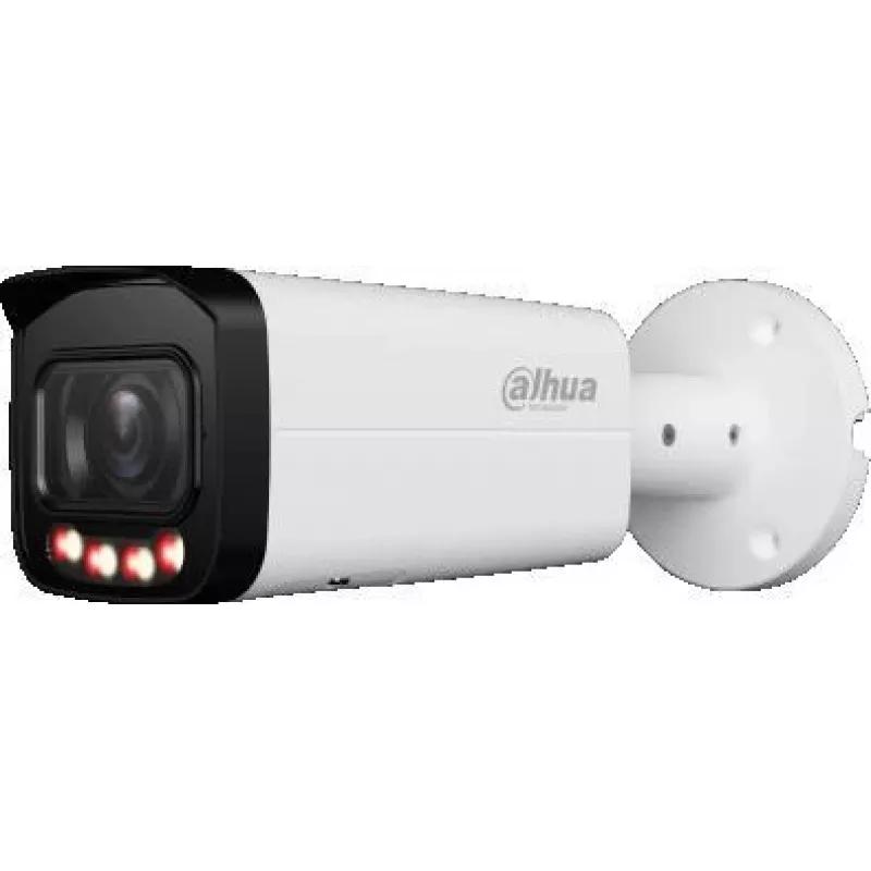 IP drošības kamera DAHUA IPC-HFW2449T-ZAS-IL — 4 MP, 2.7–13.5 mm motorizēts tālummaiņas objektīvs, IP67/IK10, PoE, IR/baltās gaismas LED