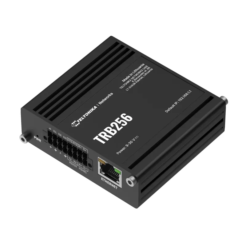 LTE M1/NB-IoT maršrutētājs | TRB256 | 10/100 Mbit/s | Ethernet LAN (RJ-45) ports 1 | Tīkla paplašināšana Nē | MU-MiMO Nē | 4G