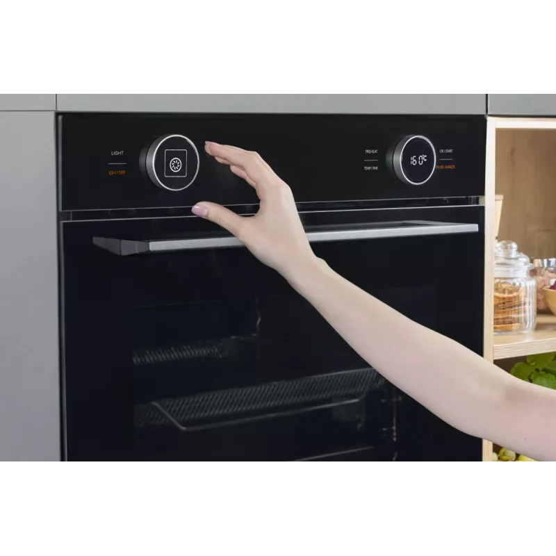 Iebūvējamā cepeškrāsns AMICA ED6769BA+ S-TYPE 1195515 ar multifunkciju, energoefektivitātes klase A+