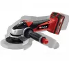 Bezvada leņķa slīpmašīna Einhell TE-AG 18/115 Li Kit — 115 mm disks, 18 V Li‑Ion, 8500 RPM, 1,65 kg