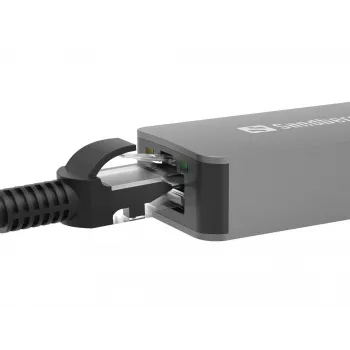 USB-C/A adapteris SANDBERG 136-68 ar 2,5 GbE RJ45 Ethernet portu
