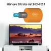 HDMI kabelis Unitek C138W 2 m — HDMI 2.1, 48 Gbit/s, 4K/120Hz, HDR10 & Dolby Vision, ARC, zeltīti savienotāji
