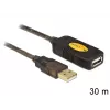 USB kabelis DeLOCK 30m USB2.0 USB A Melns