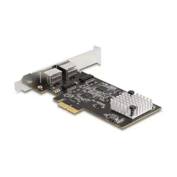 DeLOCK 81261 PCI Express x2 tīkla karte, 2 x RJ45 5 Gigabit LAN