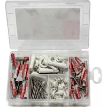 fischer 577062 easyDIY EasyHook sienas dībeļu sortimenta kaste 113 gab. (577062)