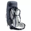 Deuter Aircontact Lite 45+10 SL sieviešu pārgājienu mugursoma, melna