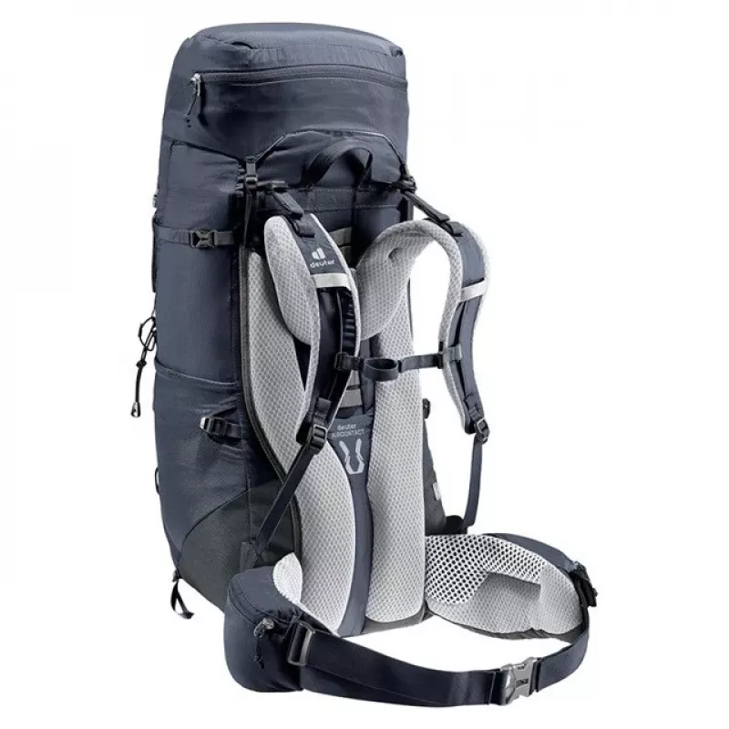 Deuter Aircontact Lite 45+10 SL sieviešu pārgājienu mugursoma, melna