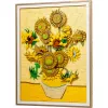 Sienas mozaīkas komplekts LEGO Art Vincent van Gogh Saulespuķes 3D mozaīkas sienas mākslas komplekts 2615 detaļas 540×410×50 mm
