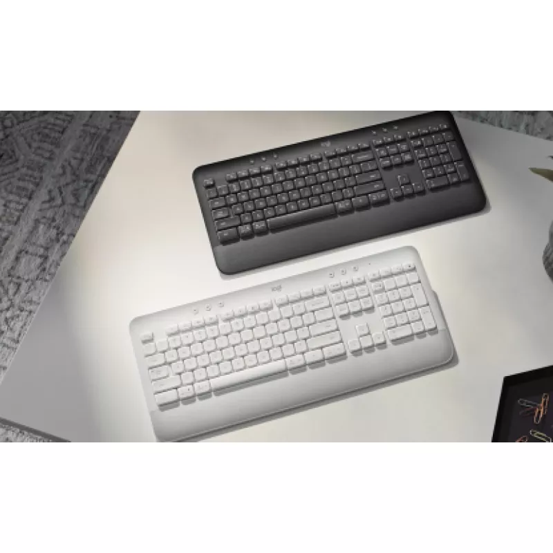 Logitech Signature K650 - Tastatūra - Bezvadu - Bluetooth 5.1 - QWERTY - Spāņu - Grafīts (920-010917)