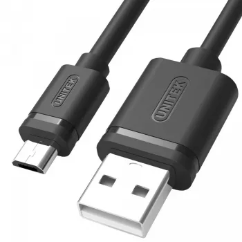 UNITEK Y-C434GBK USB kabelis USB 2.0 1.5 m USB A Micro-USB B Melns