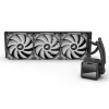 Universāls šķidruma CPU dzesētājs Sharkoon S60 ARGB — 360 mm radiators, 3×120 mm PWM ventilatori, melns