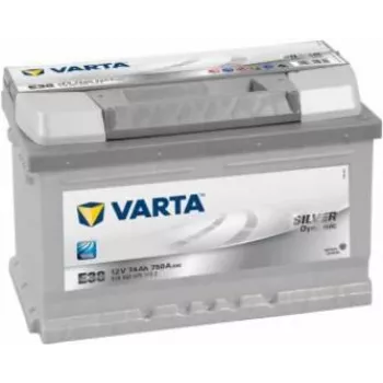 Automašīnas akumulators Varta Silver Dynamic E38 12V 74Ah — startera akumulators vieglajiem automobiļiem