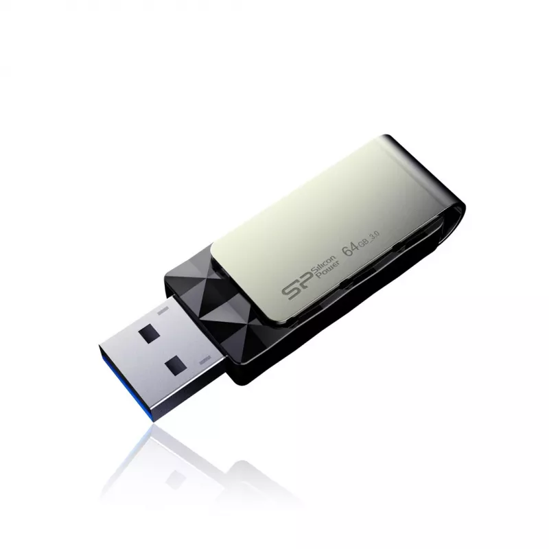 Silicon Power Blaze B30 USB zibatmiņa 64 GB USB Type-A 3.0 (3.1 Gen 1) Melna