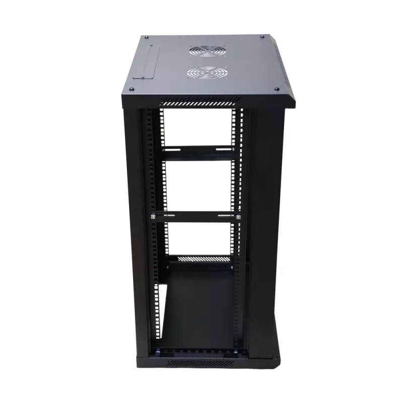 Wall mounted rack Extralink Extralink Rackmount cabinet 15U 600x600 Melns