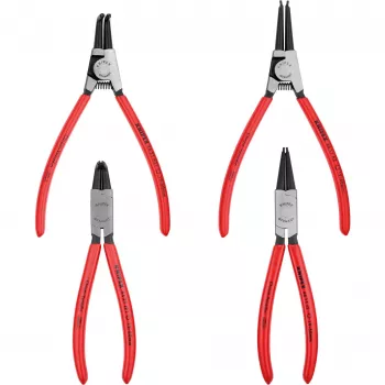 Knipex apļa atsperu knaibles komplekts 4 gab. rullējamā somiņā 19-60mm