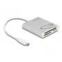 Karšu lasītājs DeLOCK 91005 USB 3.2 Gen 1 Type-C pelēks CF MMC MicroSD
