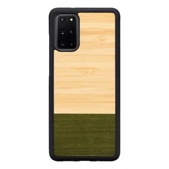 Telefona maciņš Man and Wood Samsung Galaxy S20+ — bambuss, meža melns