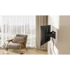 Pilnas kustības TV sienas stiprinājums GEMBIRD WM-90ST-02 43–90 collu ekrāniem, šarnīra kronšteins, VESA 100x200–600x400, kravnesība 50 kg