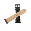 Ādas siksniņa priekš Apple Watch FIXED FIXLST-434-BK — melna, rezerves siksniņa