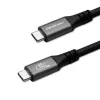 USB-C kabelis QOLTEC USB4 240 W Thunderbolt 3/4, 40 Gbps, 240 W jaudas piegāde