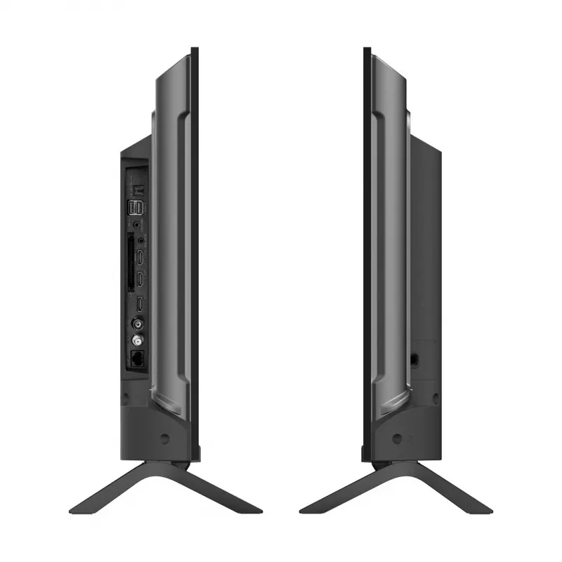 TV Krüger&Matz KM0232-V3 32 collu (81.3 cm) HD viedtelevizors, DLED, 1366×768, Wi‑Fi, 16 W, melna
