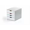 Durable VARICOLOR MIX 4 SAFE pelēka plastmasa 4 atvilktnes