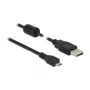 USB kabelis DeLOCK 1m USB 2.0-A Micro-B melns