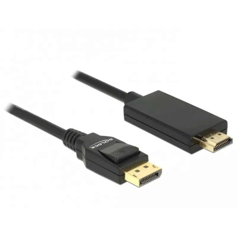 Video kabeļa adapteris DeLOCK 85318 DisplayPort uz HDMI 3 m melns